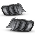 1523 FORD MUSTANG SEQUENTAIL LED TAIL LIGHTGLOSSEY BLACK/SMOKE RENEGADE