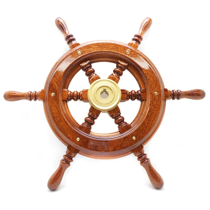 STEERINGWHEEL MAHOG. 42CM EXCL CAP,