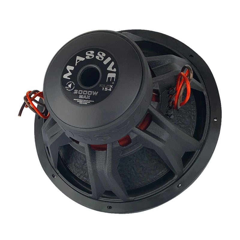 15IN 1000 WATTS RMS DUAL 4 OHM 3IN V.C. SUBWOOFER