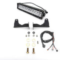 ~(8 lbs. 27X10X6)~ 2015-2017 GMC SIERRA 2500/3500: Front Bumper Center Opening LED Light Bar Mount KIT with 12 IN Inch Led Light Bar (Includes Universal Wiring Harness)