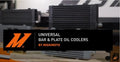 Mishimoto Universal Medium Bar and Plate Cross Flow Silver Oil Cooler