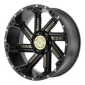 Wheel Pros Moto Metal MO979 22X12 5X4.5 S-BLK GMTL-INS -44 MO97922212744N