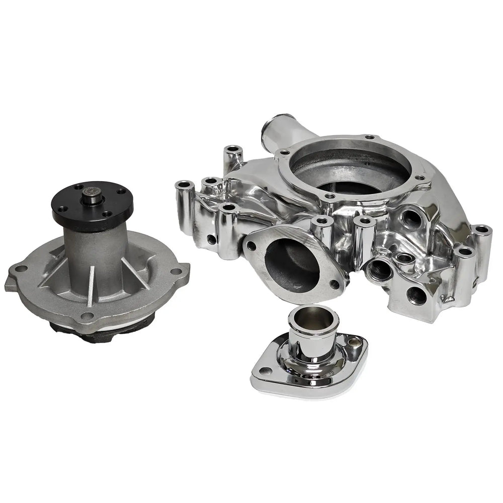 WATER PUMP KIT & HOUSING MOPAR 5871 HIGHPERFORMANCE POLISHED HOUSING & AS