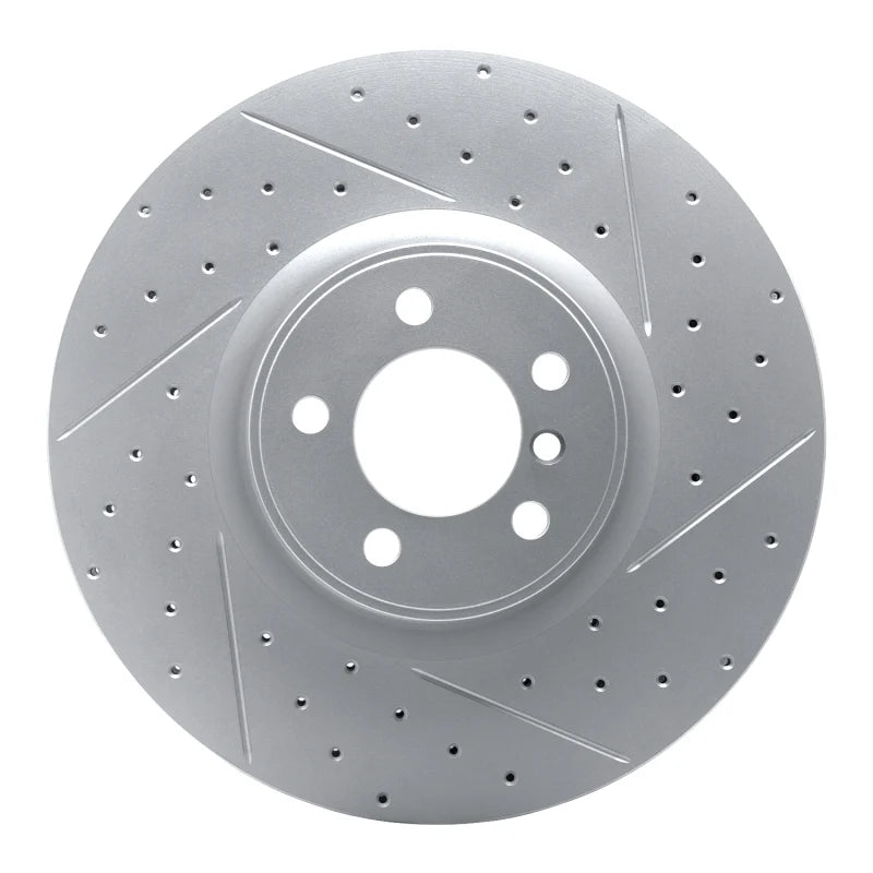 R1 10-12 Land Rover Range Rover Front Right Drilled & Slotted Geoperformance Rotor