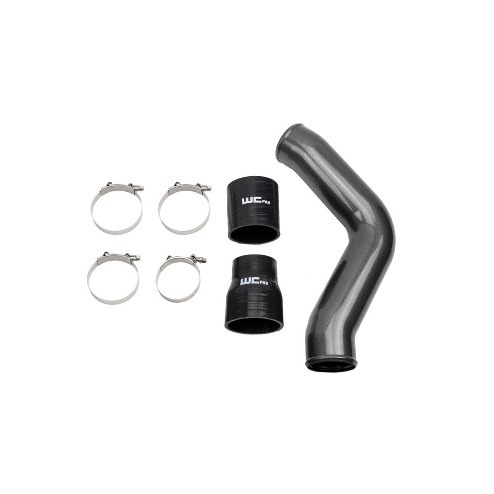 Wehrli Driver Side 3.5 in. Intercooler Pipe 13-18 Cummins 6.7L Bengal Red Bengal Red 100434-BR