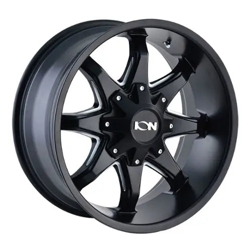 ~(37 lbs. 22X22X10)~ 181 (181) SATIN BLACK/MILLED SPOKES 20X9 6-135/6-139.7 18MM 108MM