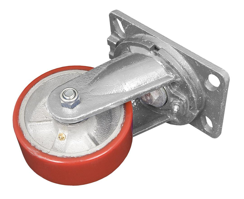 ULTRA SWIVEL SKID WHEEL 5 IN FOR CLASS CSILVER AND RED