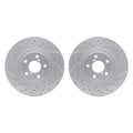 R1 04-25 ScIon FR-S Front Drilled & Slotted Carbon Coated Brake Rotor Set