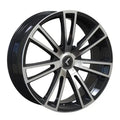 KRAZE SPECTRA 183 GLOSS BLACK MACHINED 22X8.5 5-108 5-114.3 38MM 72.62MM