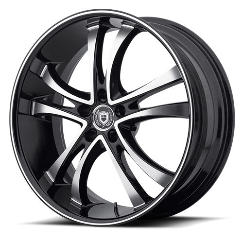 ABL6 20X8.5 5X4.5 MACH W/ BLACK LIP