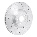 DFC 20-26 Mercedes-Benz GLE350 Front Right Drilled & Slotted Silver Brake Rotor