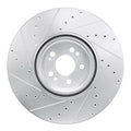 DFC 20-26 Mercedes-Benz GLE350 Front Right Drilled & Slotted Silver Brake Rotor