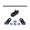 Cali Raised 40 Cut-Out Prinsu Roof Rack Slim Led Light Bar Bracket Kit - W/ 42 Inch Slim Led Light