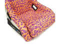 NRG FRP Bucket Seat PRISMA SAVAGE Edition White Pearlized Back Wild Thornberry Leopard Print - Large