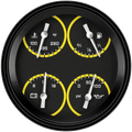 AUTO CROSS YELLOW 5IN QUAD 0-90