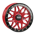 DragonFire Racing Typhon Wheel 14X7 4/137 5+2 +10 Machined Red
