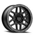 ~(34 lbs. 21X21X12)~ KM544 18x9 6x120.00 SATIN BLACK W/ GLOSS BLACK LIP (18 mm)