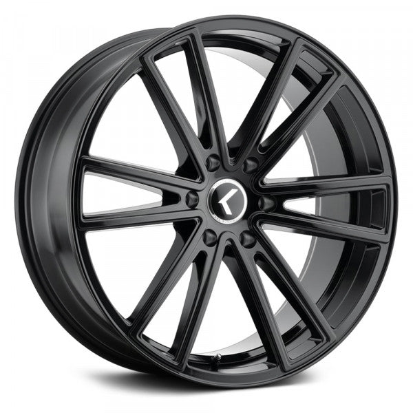 KRAZE LUSSO KR190 GLOSS BLACK 22X8.5 5-112 38MM 66.56MM