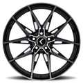 KRAZE EVOLVE KR196 GLOSS BLACK/MACHINED FACE 22X9 5-120 35MM 72.56MM