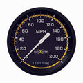 AUTO CROSS YELW 5IN SPEEDO 200 MPH