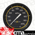 AUTO CROSS YELW 5IN SPEEDO 200 MPH