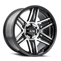 Cast Aluminum Wheels 147 BM 17x9 Machined Black 5 On 127 Bolt Pattern 0 Offset ION Wheels
