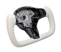 1623 TESLA 3/1923 TESLA Y YOKE STEERING WHEEL NAPPA LEATHER (WHITE)