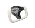 1623 TESLA 3/1923 TESLA Y YOKE STEERING WHEEL NAPPA LEATHER (WHITE)