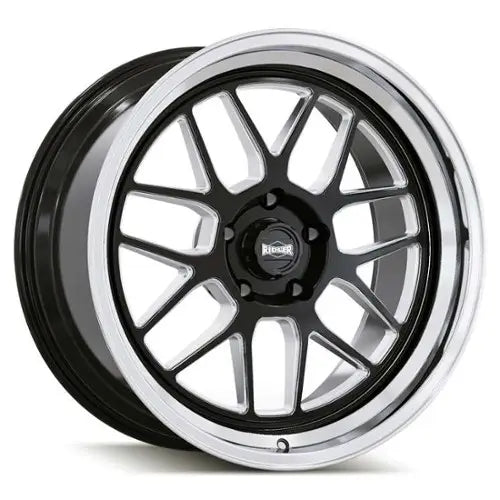RIDLER 611 611 GLOSS BLACK MILLED WITH DIAMOND CUT LIP 20X10 5-127 0MM 83.82MM