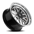 RIDLER 611 611 GLOSS BLACK MILLED WITH DIAMOND CUT LIP 20X10 5-114.3 0MM 83.82MM