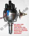DIST BRITISH 25D 4 CYL CAST I3 VAC TOP EXIT CAP