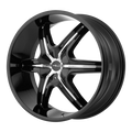 Wheel Pros Helo HE891 20X8.5 5X120 G-BLK W/ACC 35MM HE89128549335