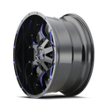 MAYHEM WARRIOR 8015 BLACK W PRISM BLUE 18X9 5-127 5-139.7 18MM 87MM