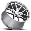 ~(25 lbs. 20X20X10)~ TSW GENEVA 18x8.5 5/112 ET32 CB72.1 MATTE TITANIUM SILVER