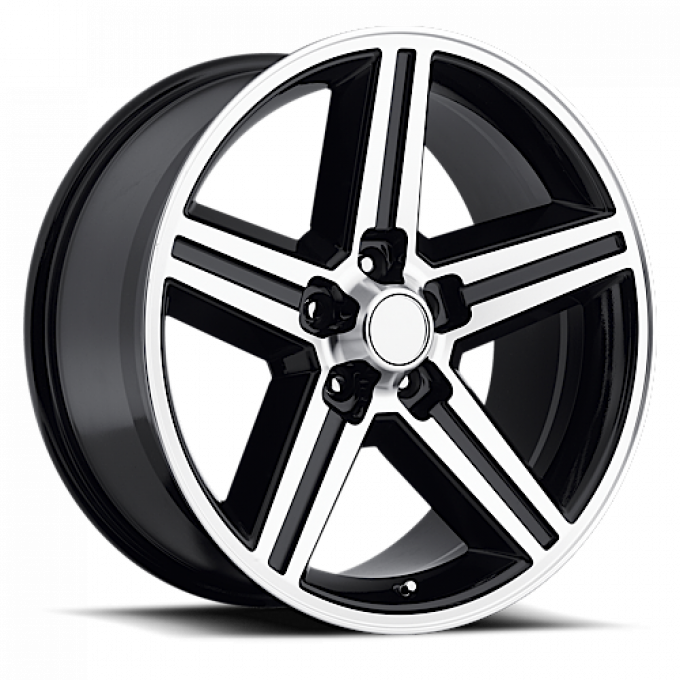 REV WHEELS REPLICA 652 SERIES IROK 22X9 5x127/5x5 +15MM OS MACHINED FACE/BLACK