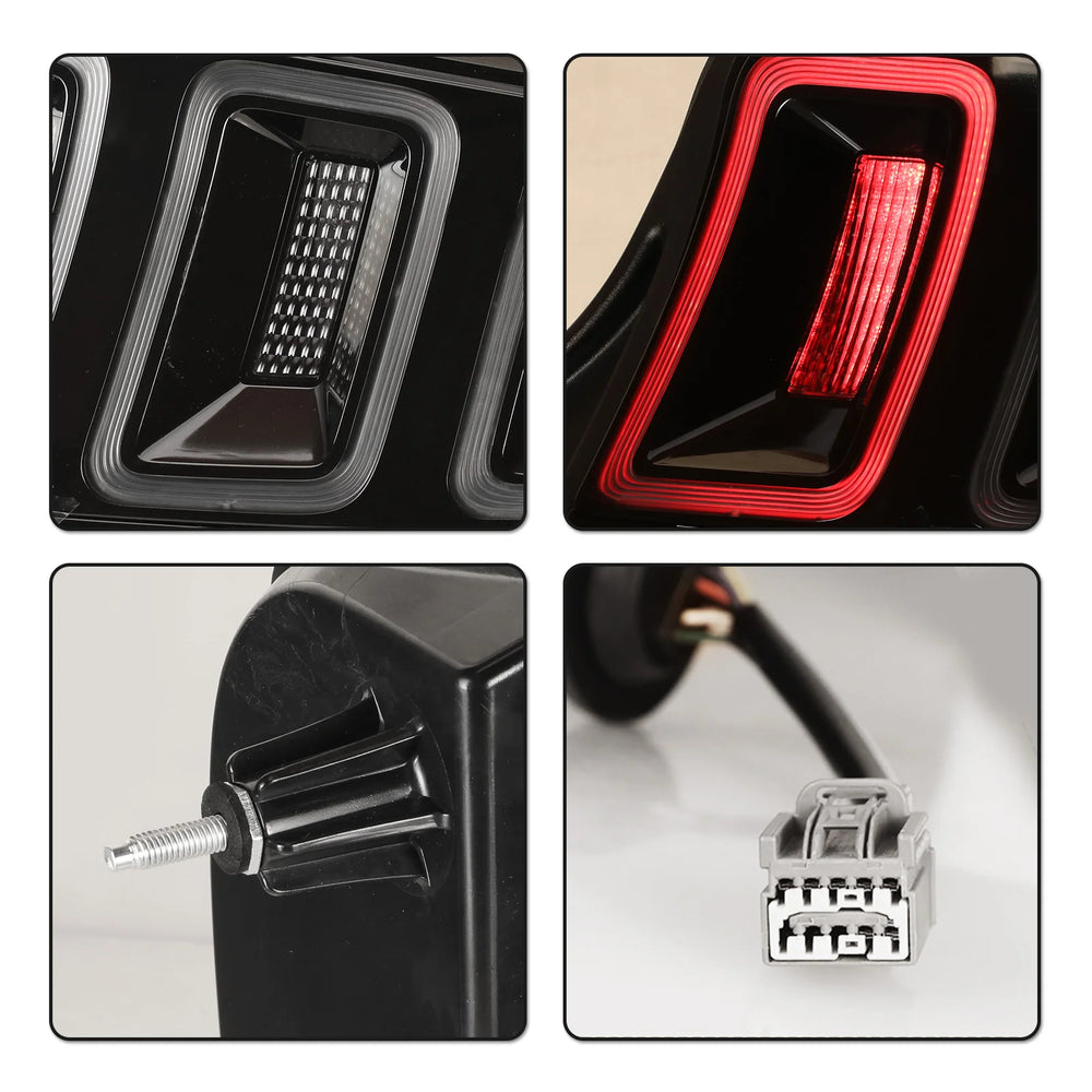 1523 FORD MUSTANG SEQUENTAIL LED TAIL LIGHTGLOSSEY BLACK/SMOKE RENEGADE