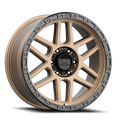 ~(34 lbs. 21X21X12)~ KM544 18x9 8x165.10 MATTE BRONZE W/ BLACK LIP (18 mm)