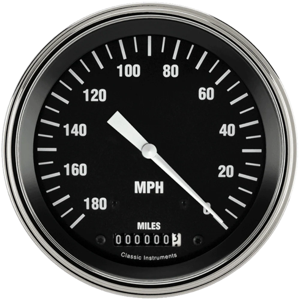 HOT ROD 5IN SPEEDO, 180MPH, REV WIND