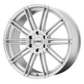 ~(32 lbs. 23X23X12)~ KM707 20X9 6X5.5 BRUSHED SLV 30MM