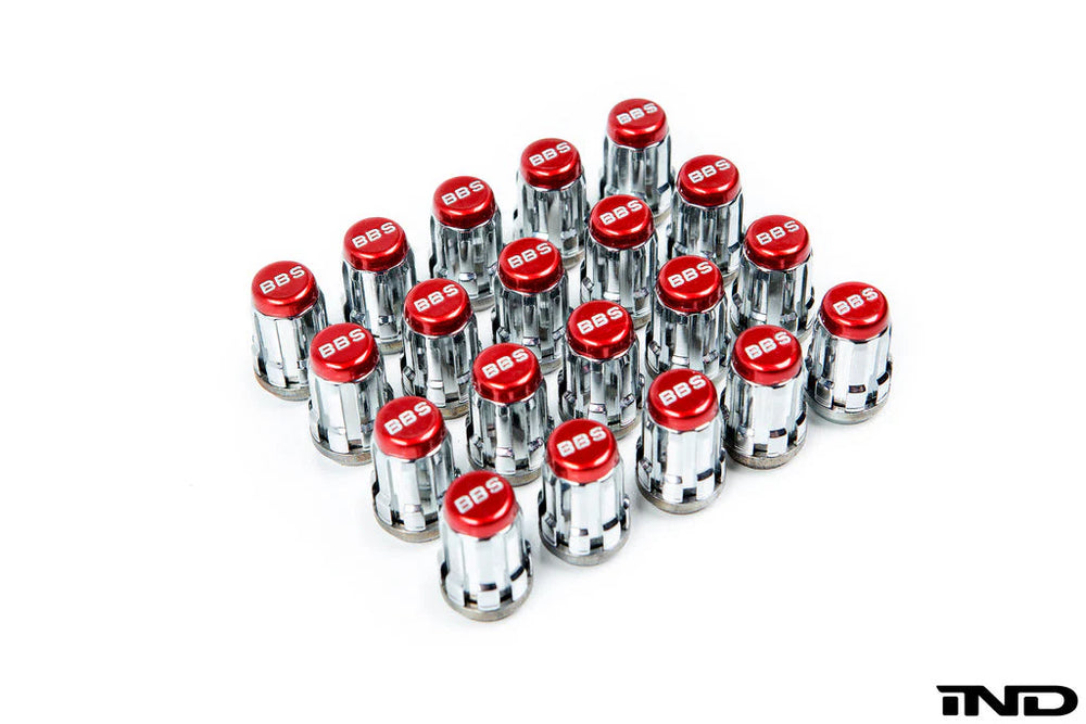 BBS McGard Lug Nut Set 12x1.5 Red/Black
