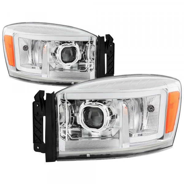 0608 DODGE RAM 1500/0609 RAM 2500/3500 PROJECTOR HEADLIGHTS CHROME