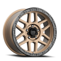 ~(34 lbs. 21X21X12)~ KM544 18x9 5x127.00 MATTE BRONZE W/ BLACK LIP (18 mm)