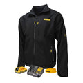 MENS HEATED STRUCTURED SOFT SHELL JACKET KITTED BLACK SIZE M