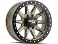 DIRTY LIFE DT-2 9304 SATIN GOLD W SIMULATED BEADLOCK RING 17X9 6-139.7 -12MM 106MM