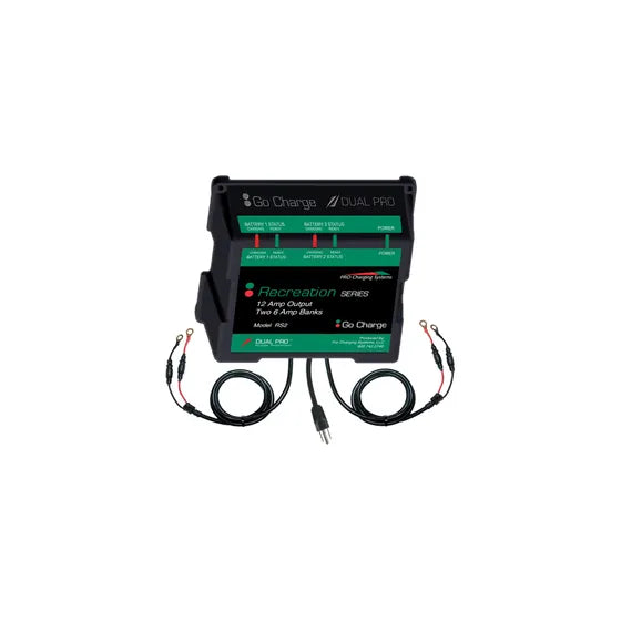 12VOLT/6AMP TWO BANK WATERPROOF BATTERY CHARGER