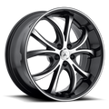 AB8 20X8.5 5X112 MACH FACE BLK LIP