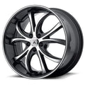 AB8 20X8.5 5X112 MACH FACE BLK LIP