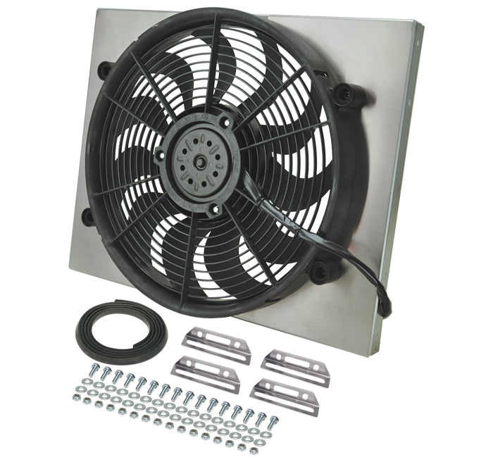 ~(12 lbs. 26X23X5)~ RAD Fan/Aluminum Shroud Assembly