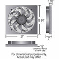 ~(12 lbs. 26X23X5)~ RAD Fan/Aluminum Shroud Assembly