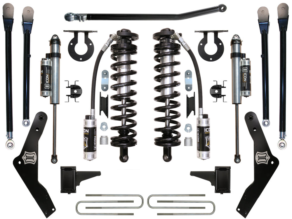 11-16 Ford F-250/F-350 4-5.5 Inch Stage 4 Coilover Conversion System Icon Vehicle Dynamics